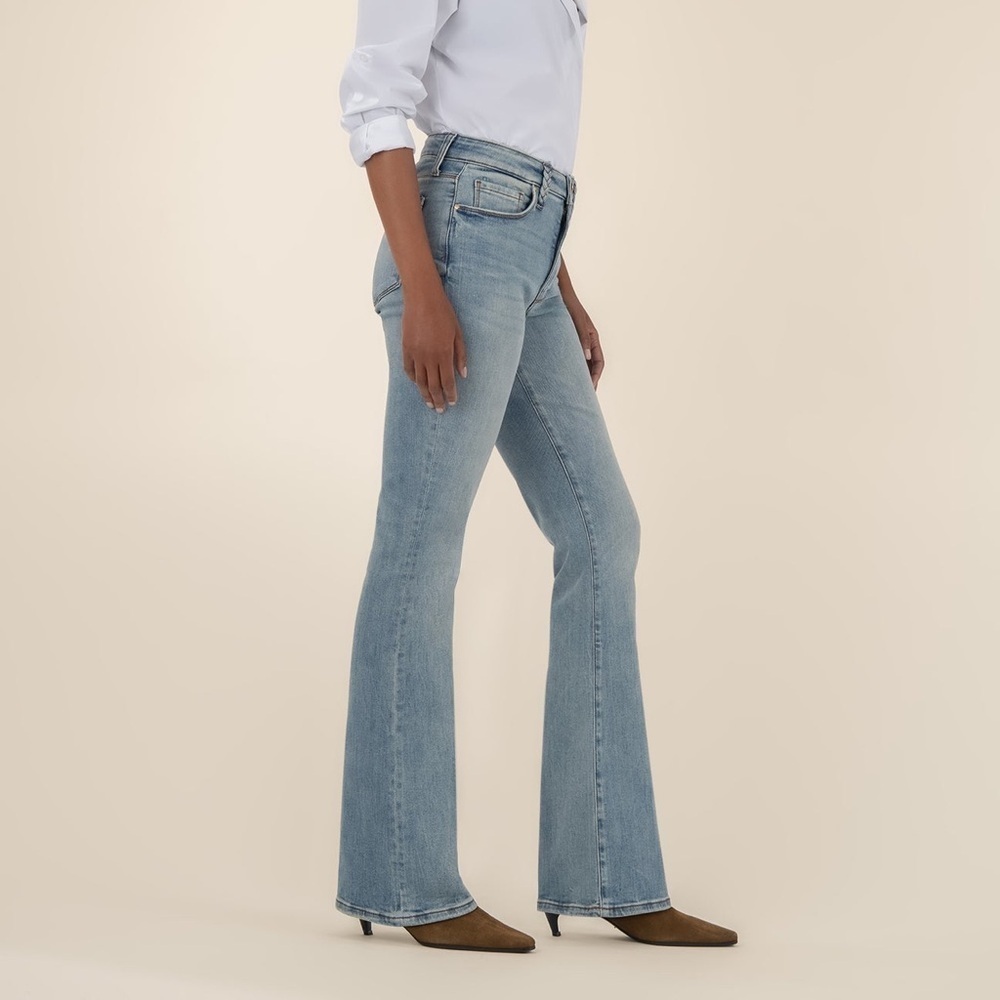 KUT from the Kloth Ana Fab Ab High Rise Flare Jeans Light Wash Size 4